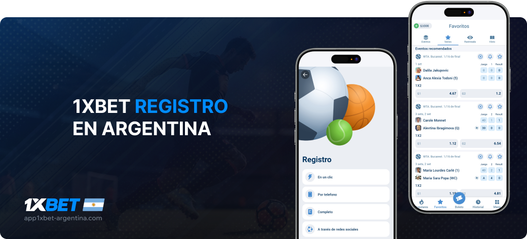 1xBet registro en Argentina - App 1xbet Argentina