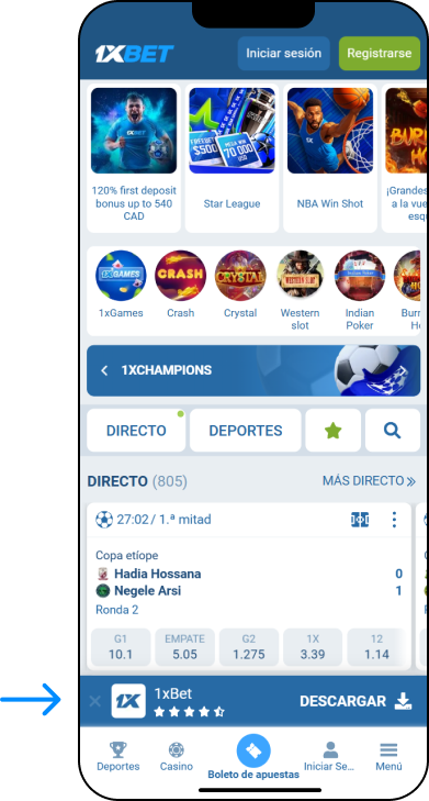 Android — Descarga la APK - App 1xbet Argentina