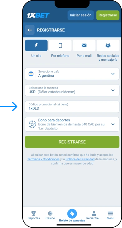 Cómo usar el bono promocional de 1xBet - App 1xbet Argentina