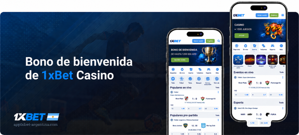 Bono de bienvenida de 1xBet Casino